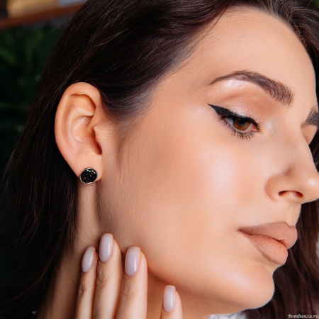 Пусеты Fiore Luna, SSHA 10мм